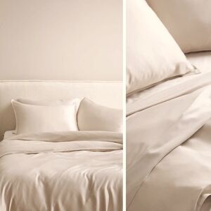 New Quince King or Cal King Duvet Cover & Shams Set Sand